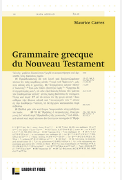 Grammaire grecque du Nouveau Testament